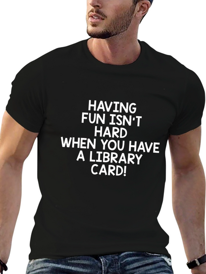 Funny Library Card T-Shirt - Book Lover Tee