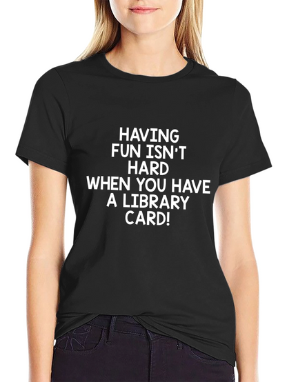 Funny Library Card T-Shirt - Book Lover Tee