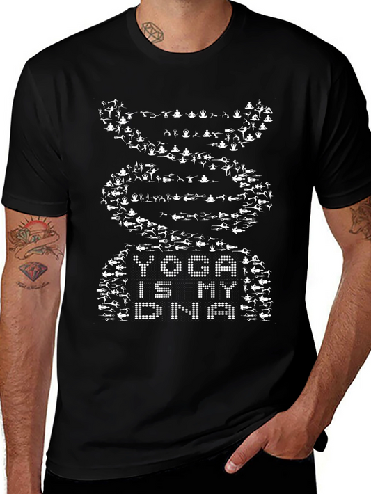 Yoga is My DNA Black Graphic Tee