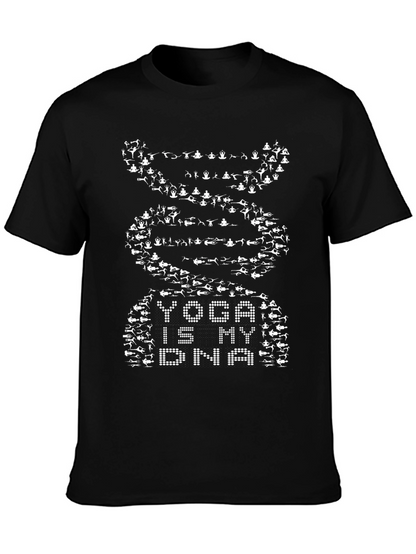 Yoga is My DNA Black Graphic Tee