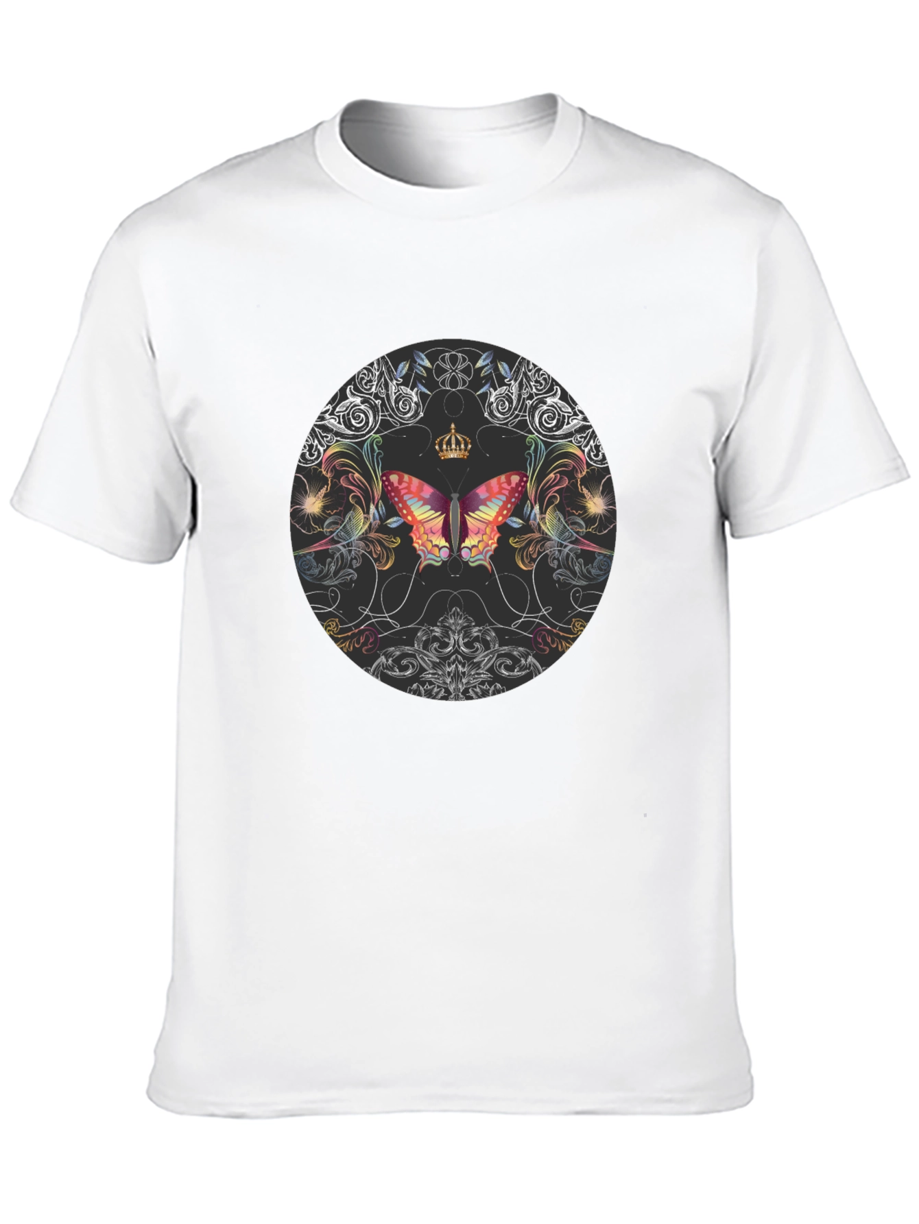 Butterfly Crown Black T-Shirt
