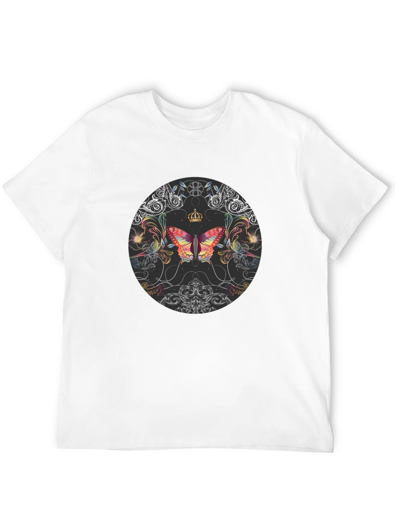 Butterfly Crown Black T-Shirt