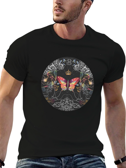 Butterfly Crown Black T-Shirt