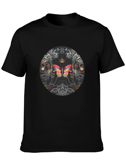 Butterfly Crown Black T-Shirt