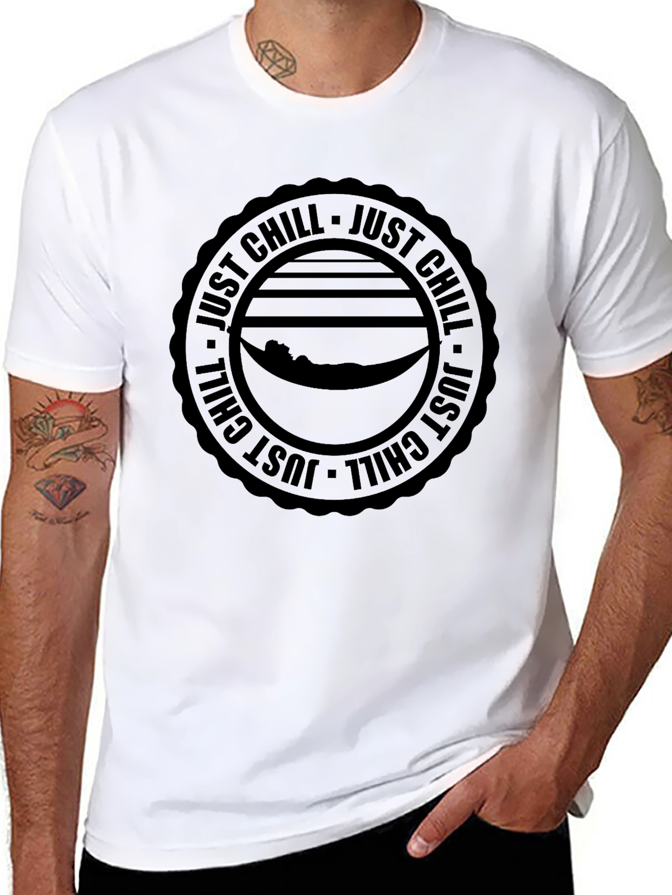 Just Chill Graphic Tee - Relaxation Vibes