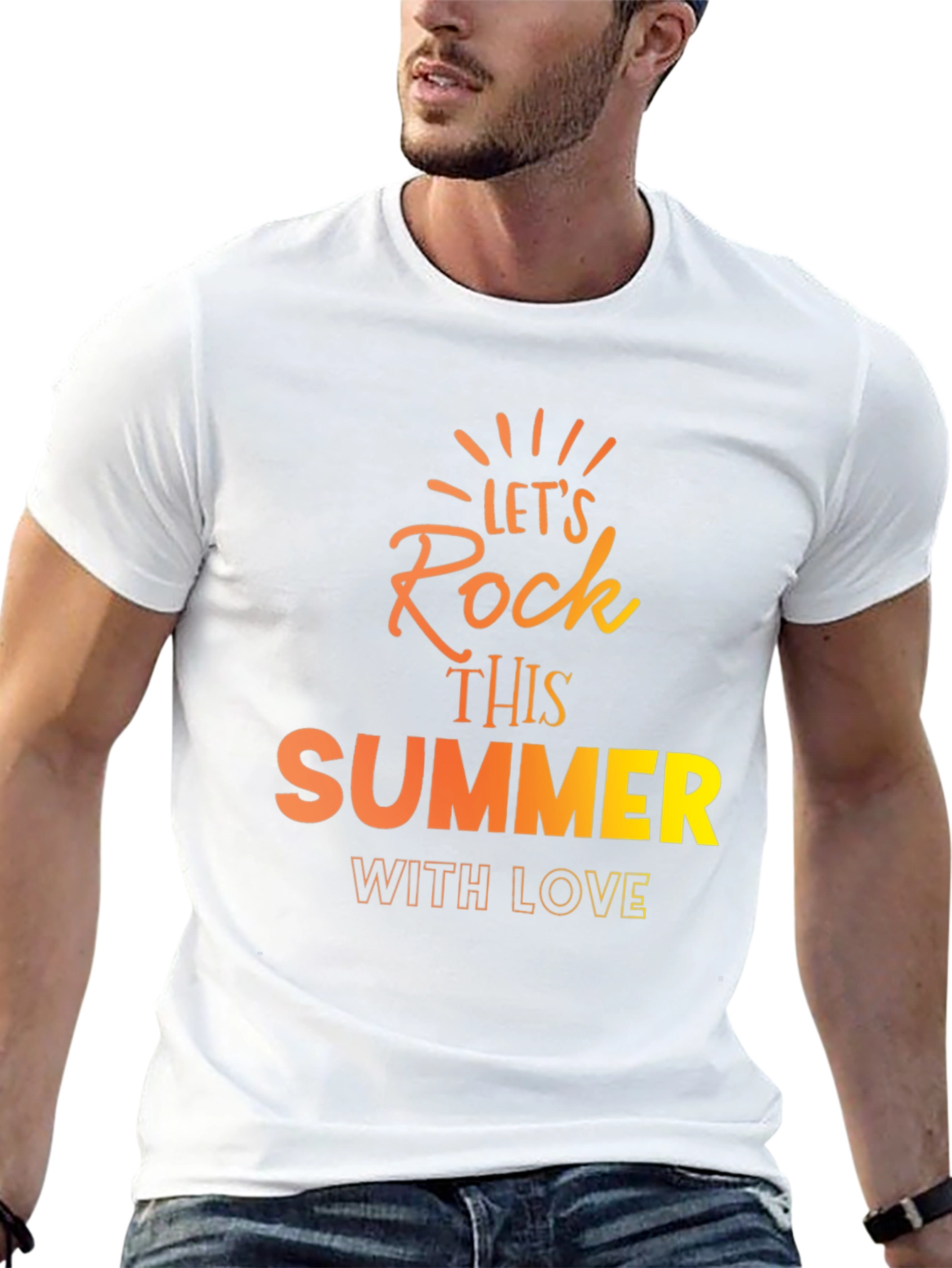 Lets Rock This Summer Black T-Shirt
