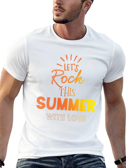 Lets Rock This Summer Black T-Shirt