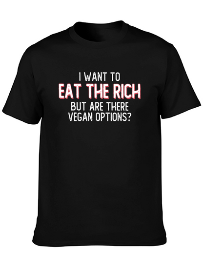 Eat the Rich Vegan Options Graphic Tee