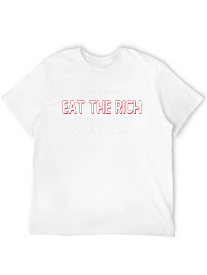 Eat the Rich Vegan Options Graphic Tee