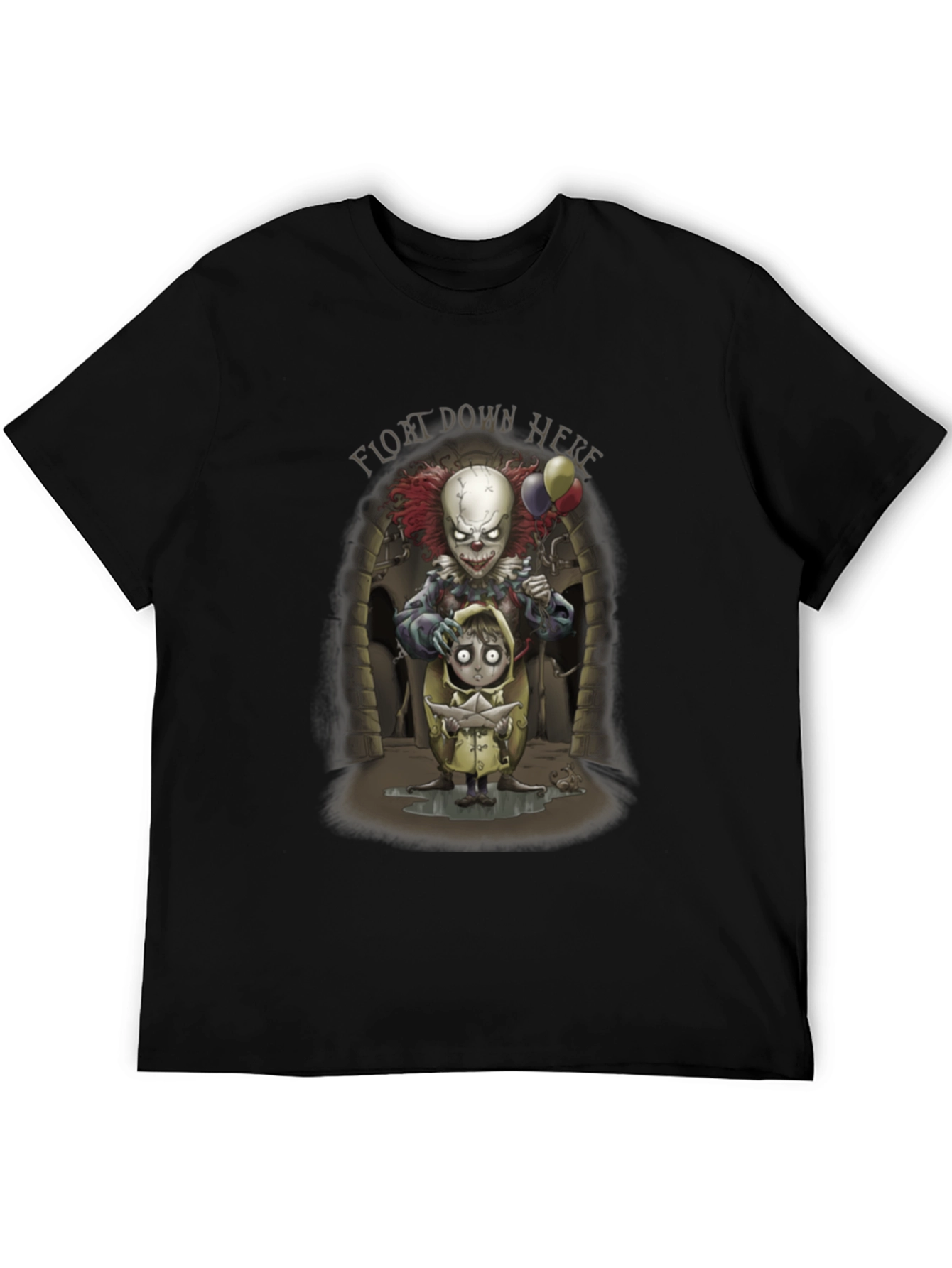 It Float Down Here Clown Graphic T-Shirt