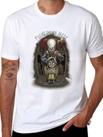 It Float Down Here Clown Graphic T-Shirt