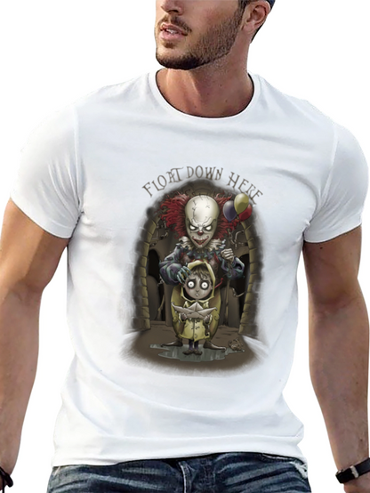 It Float Down Here Clown Graphic T-Shirt