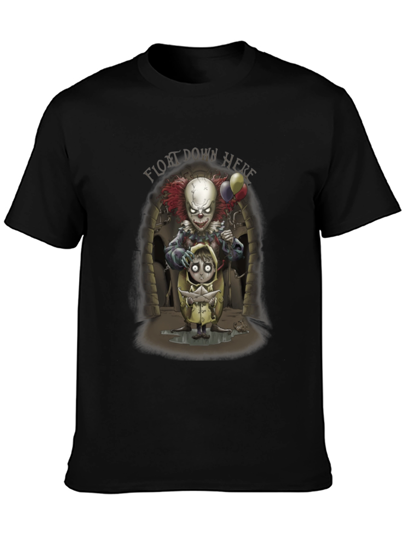 It Float Down Here Clown Graphic T-Shirt
