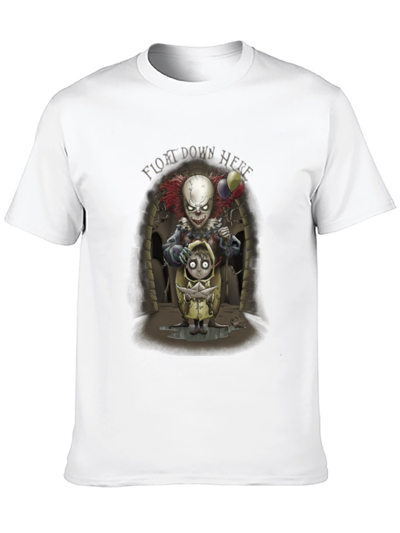 It Float Down Here Clown Graphic T-Shirt