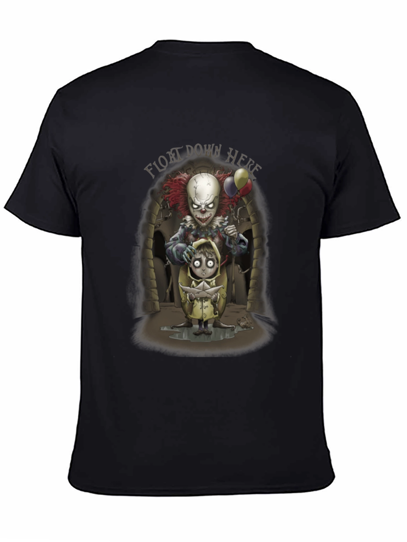 It Float Down Here Clown Graphic T-Shirt