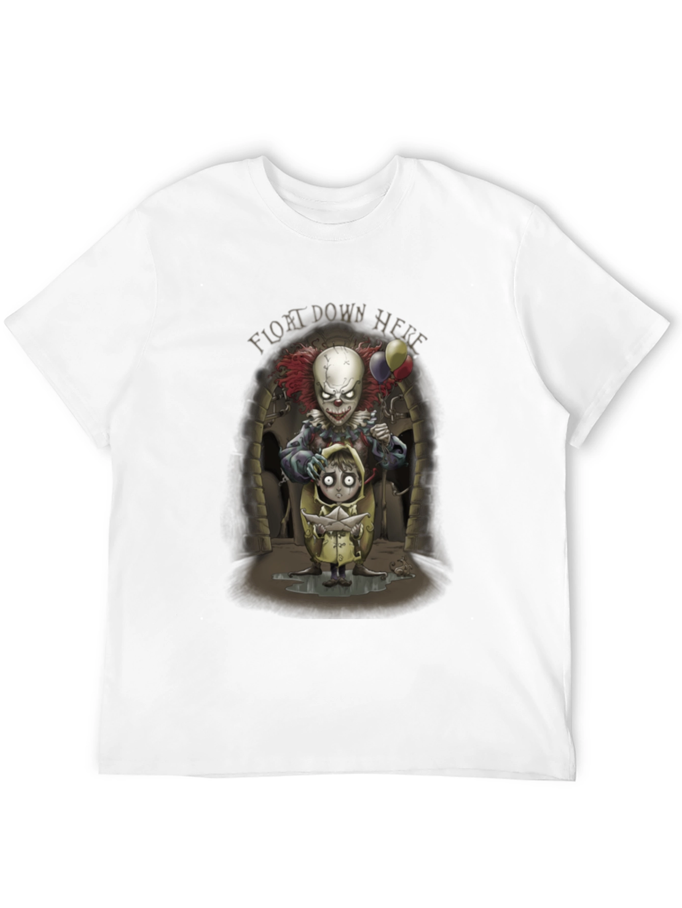 It Float Down Here Clown Graphic T-Shirt