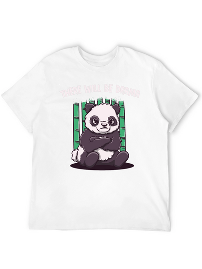 Drama Panda Black T-Shirt - Funny Graphic Tee