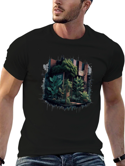 Nature-Inspired Graphic Tee - Urban Jungle