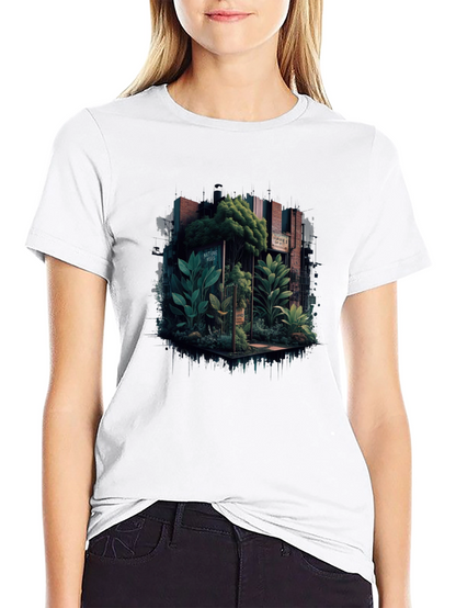 Nature-Inspired Graphic Tee - Urban Jungle