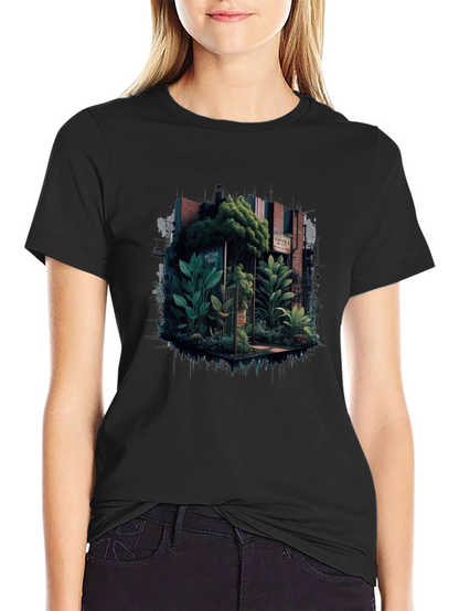 Nature-Inspired Graphic Tee - Urban Jungle