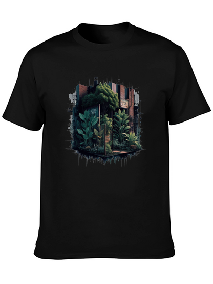Nature-Inspired Graphic Tee - Urban Jungle