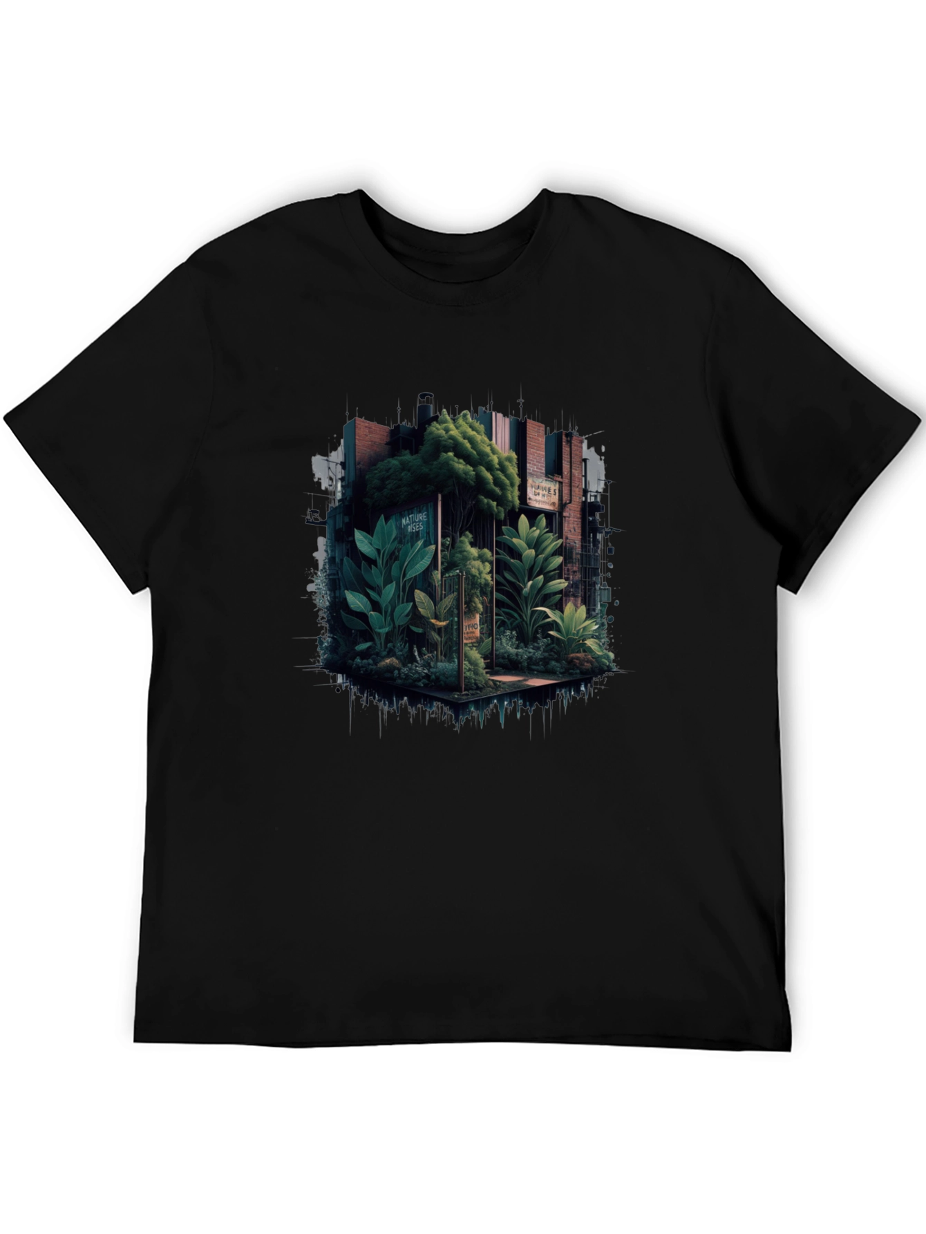 Nature-Inspired Graphic Tee - Urban Jungle