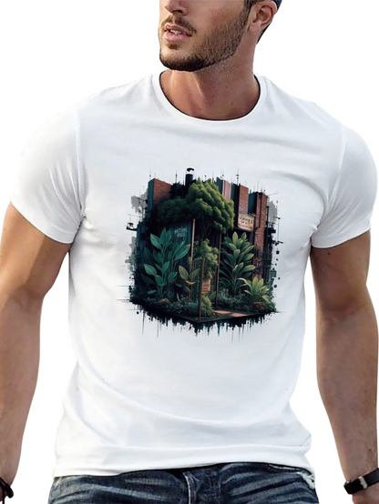 Nature-Inspired Graphic Tee - Urban Jungle