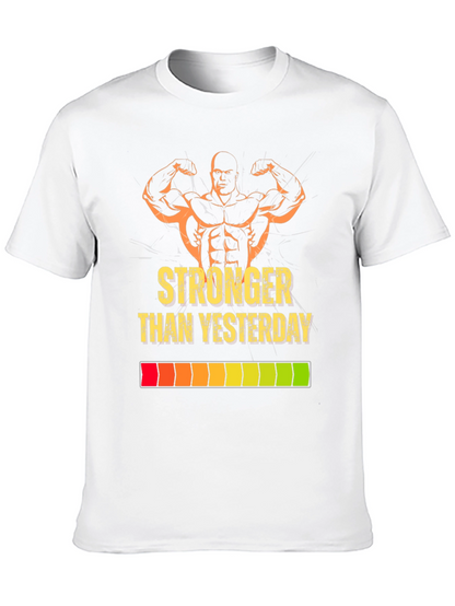 Stronger Than Yesterday Graphic Tee - Black