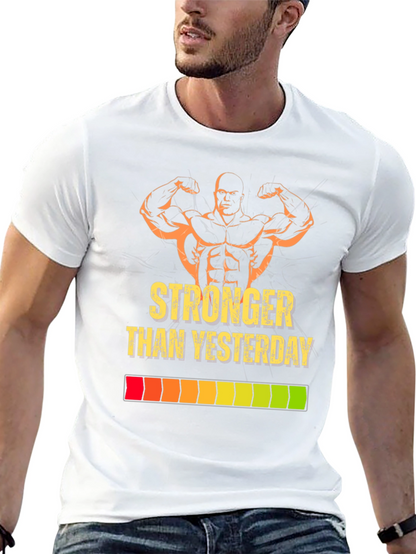 Stronger Than Yesterday Graphic Tee - Black