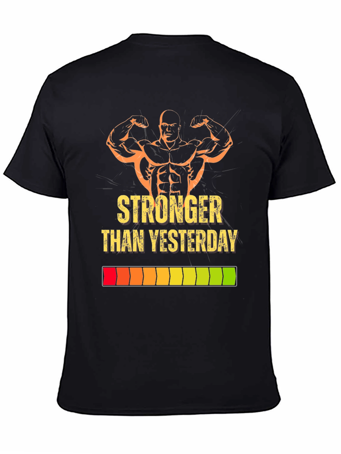 Stronger Than Yesterday Graphic Tee - Black