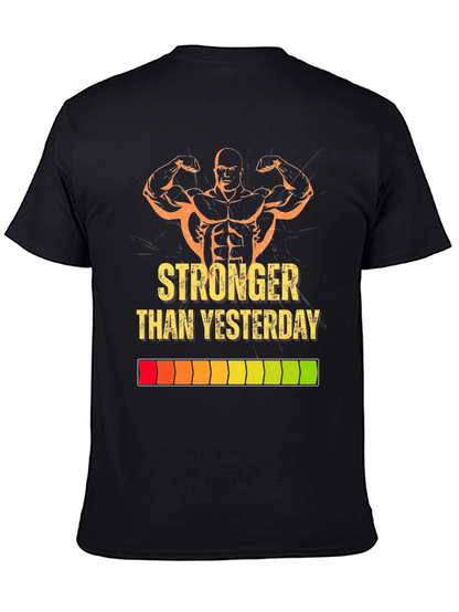 Stronger Than Yesterday Graphic Tee - Black