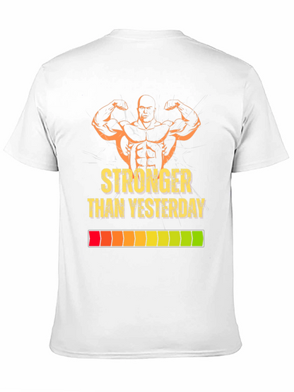 Stronger Than Yesterday Graphic Tee - Black