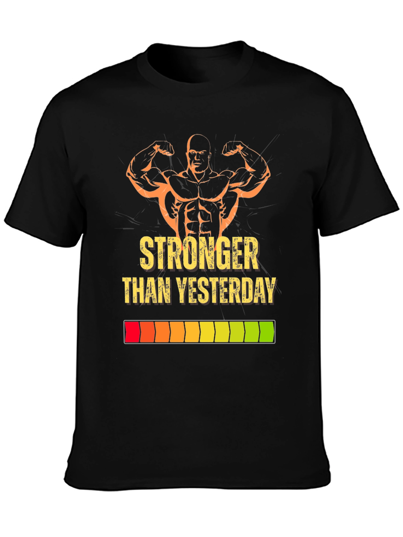 Stronger Than Yesterday Graphic Tee - Black