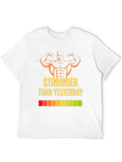 Stronger Than Yesterday Graphic Tee - Black