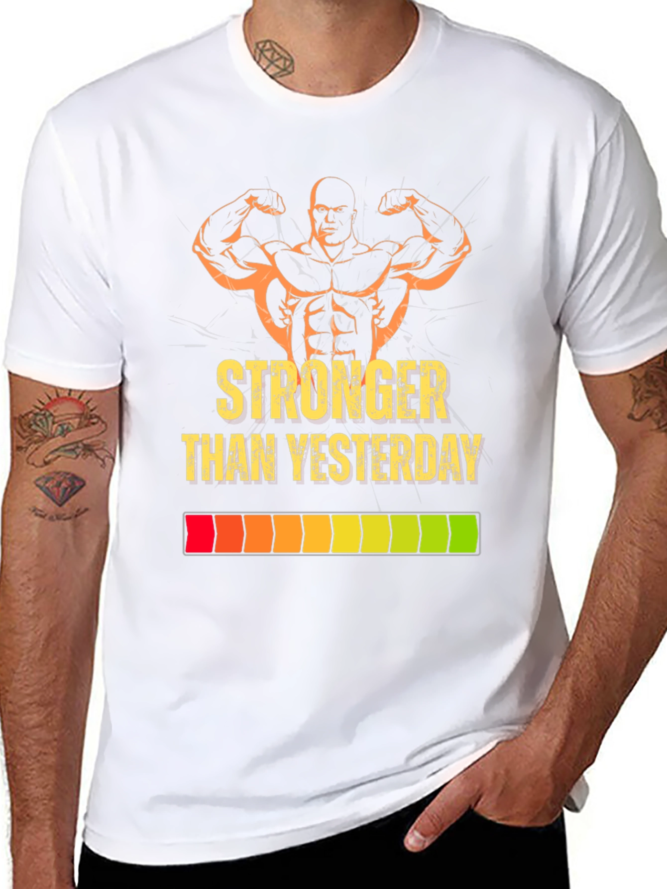 Stronger Than Yesterday Graphic Tee - Black