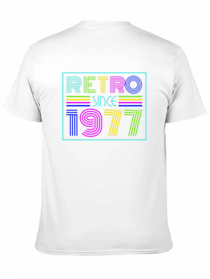 Retro Since 1977 Graphic Tee - Stylish Birthday Shirt