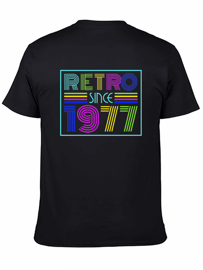 Retro Since 1977 Graphic Tee - Stylish Birthday Shirt
