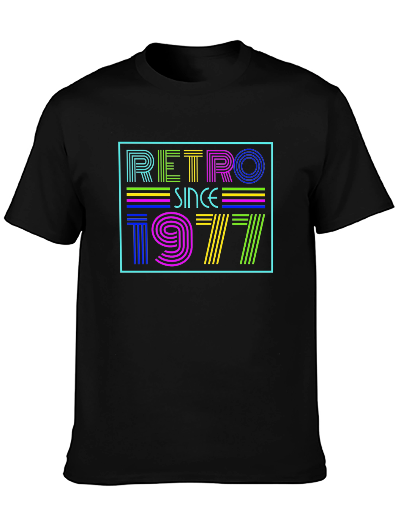 Retro Since 1977 Graphic Tee - Stylish Birthday Shirt