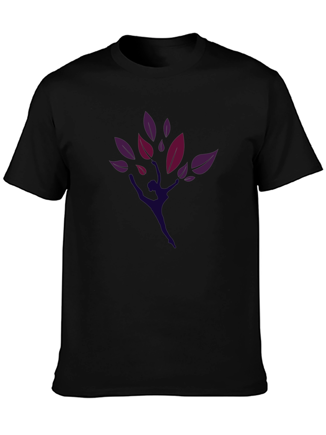 Dancer Tree Graphic Black T-Shirt