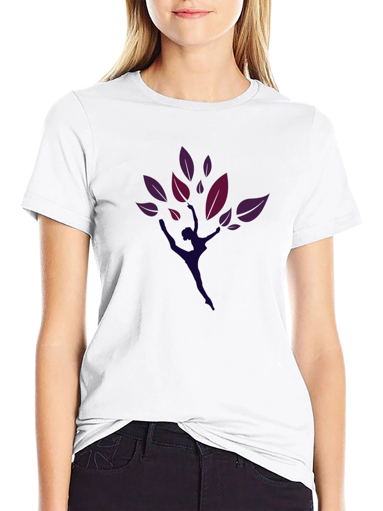Dancer Tree Graphic Black T-Shirt