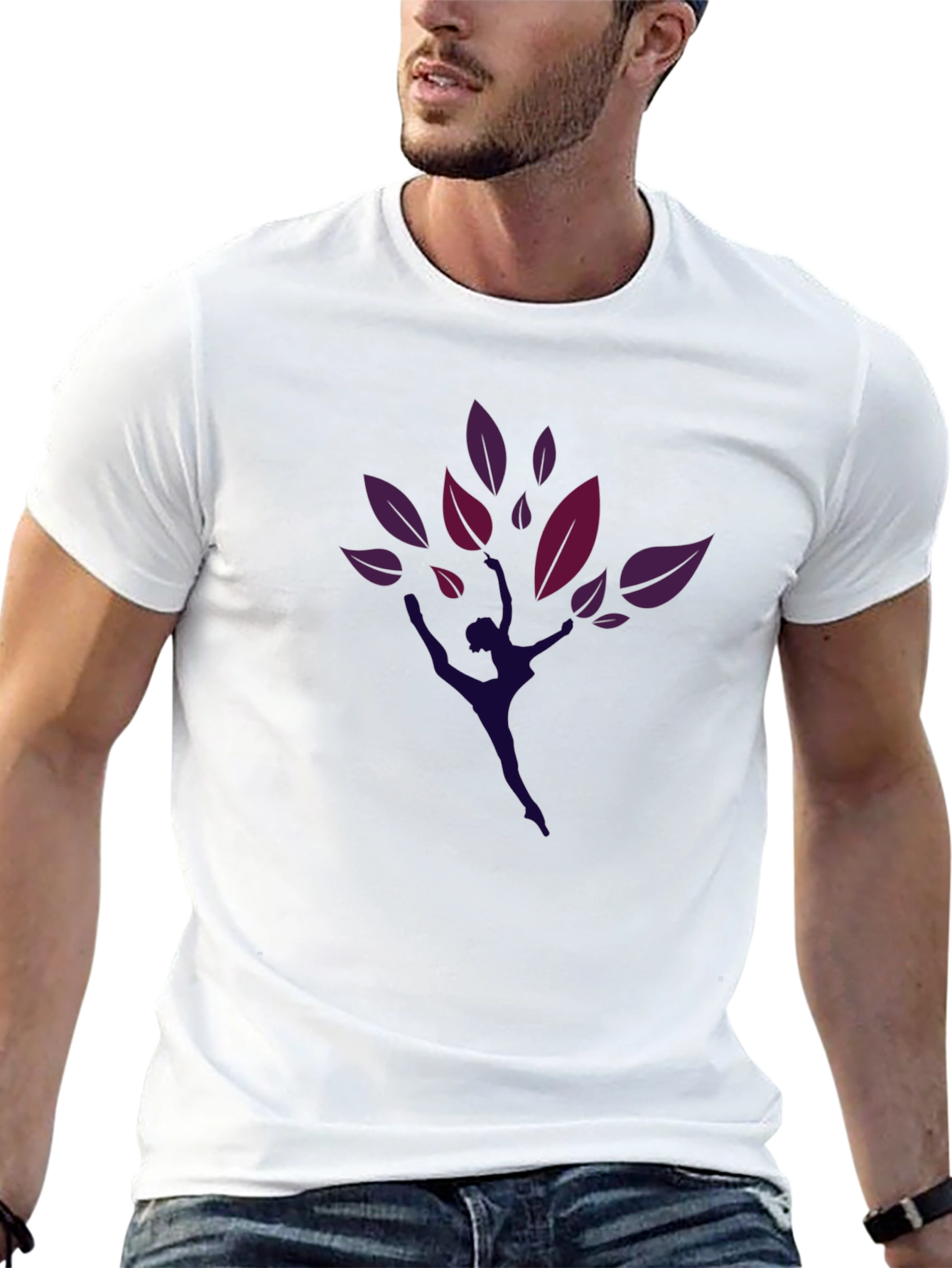 Dancer Tree Graphic Black T-Shirt