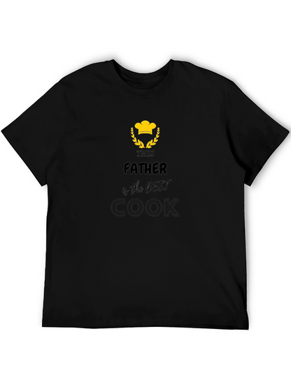 Best Father Cook T-Shirt - Black Graphic Tee