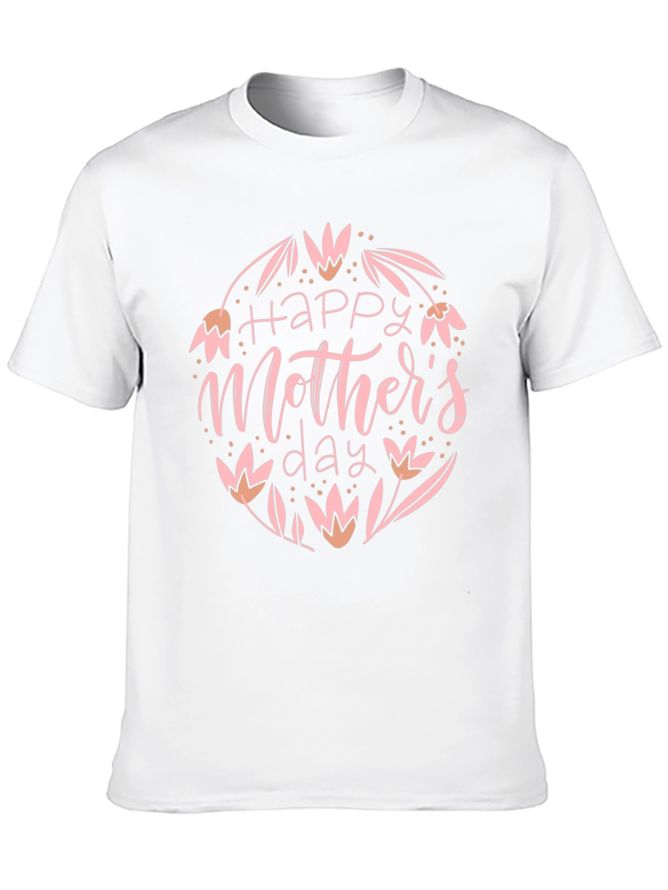 Happy Mothers Day T-Shirt - Floral Design