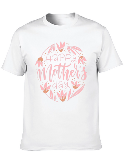 Happy Mothers Day T-Shirt - Floral Design