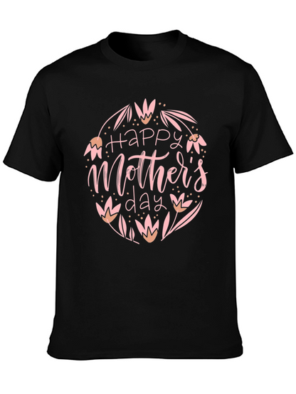 Happy Mothers Day T-Shirt - Floral Design