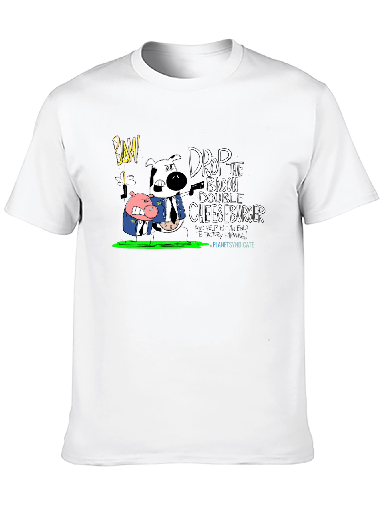 Drop the Bacon Cheeseburger Black T-Shirt