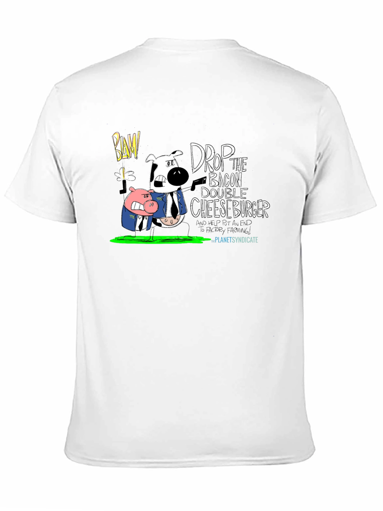 Drop the Bacon Cheeseburger Black T-Shirt