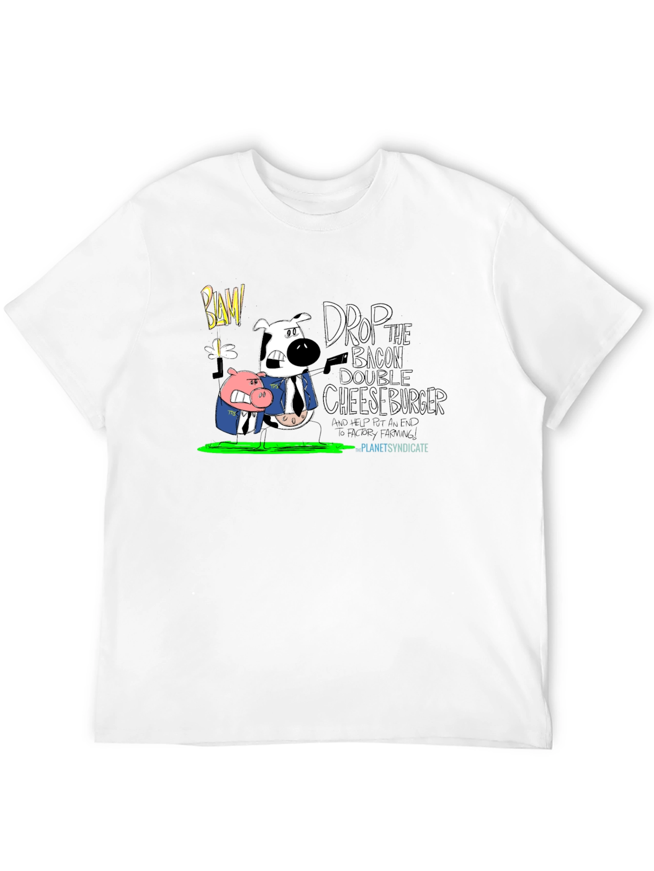 Drop the Bacon Cheeseburger Black T-Shirt