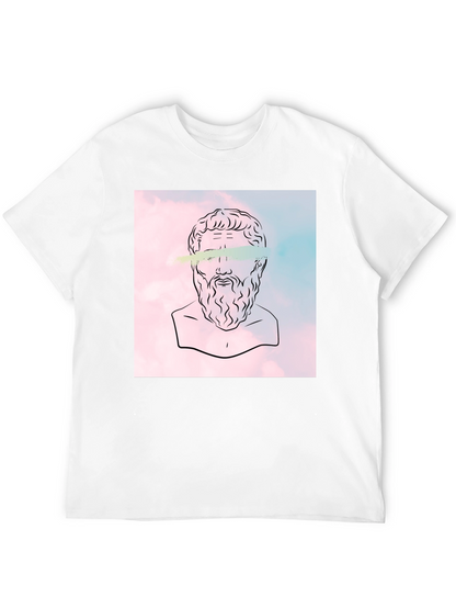 Philosopher Graphic Tee - Classic Black Cotton T-Shirt