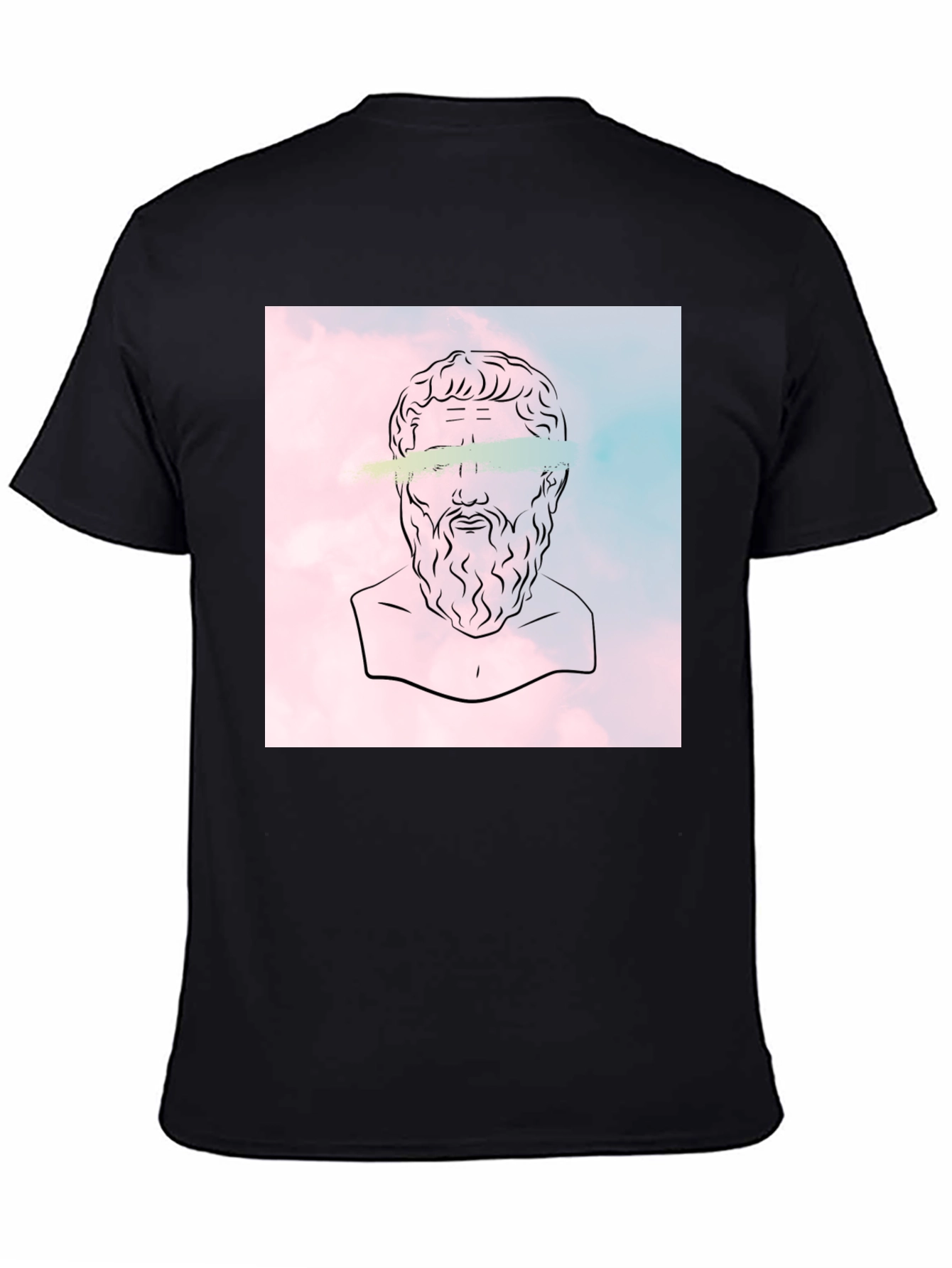 Philosopher Graphic Tee - Classic Black Cotton T-Shirt
